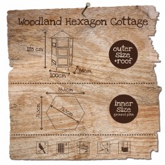 Woodland Volière Hexagon Cottage 100x86x185cm - Duvo+ - 380,00 € - Duvo + - 5414365054557 - Ornibird SRL