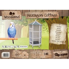 Woodland Volière Hexagon Cottage 100x86x185cm - Duvo+ - 380,00 € - Duvo + - 5414365054557 - Ornibird SRL