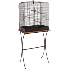 Cage d'élevage en bois pour inséparables avec nid 60 x 40 x 30 cm à