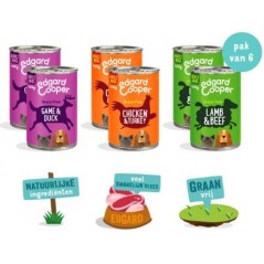 Multipack Patées Sans Céréales 6x400g pour chien adulte - Edgard & Cooper - 22,00 € - Edgard & Cooper - 5407007148783 - Ornibird SRL
