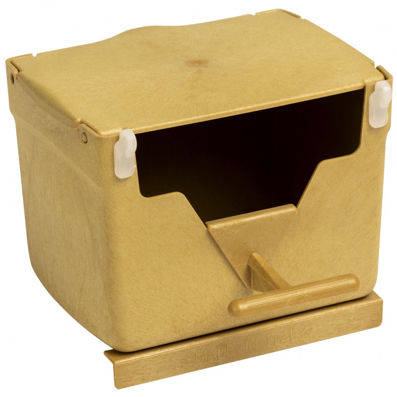Nid en plastique brun pour exotiques 13x10x9,5cm - 2G-R Nid en plastique brun pour exotiques 13x10x9,5cm - 2G-R