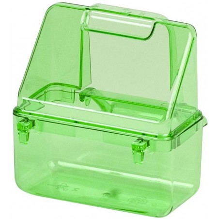 Mangeoire cage Italienne verte avec crochets - 2G-R à 0,55 € - 2G-R - ART-232G - Mangeoires