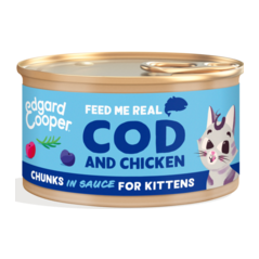 Morceaux en sauce pour Kitten COD et poulet 85gr - Edgard & Cooper 640612 Edgard & Cooper 1,50 € Ornibird