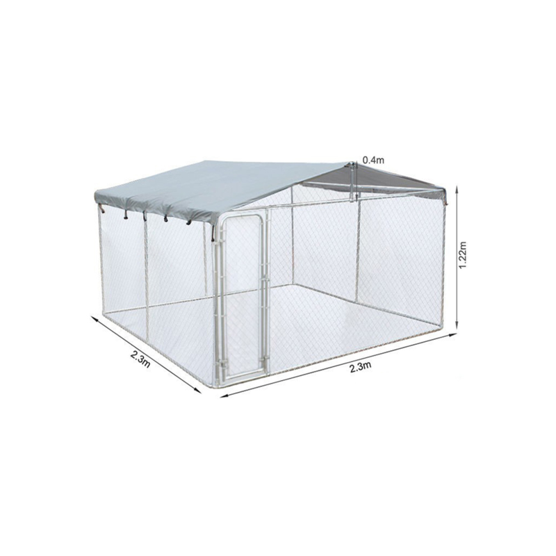 Toit pour enclos métal 230x230x122cm