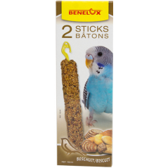 2 Sticks Perruches + Biscuit - Benelux 16244 Kinlys 1,90 € Ornibird