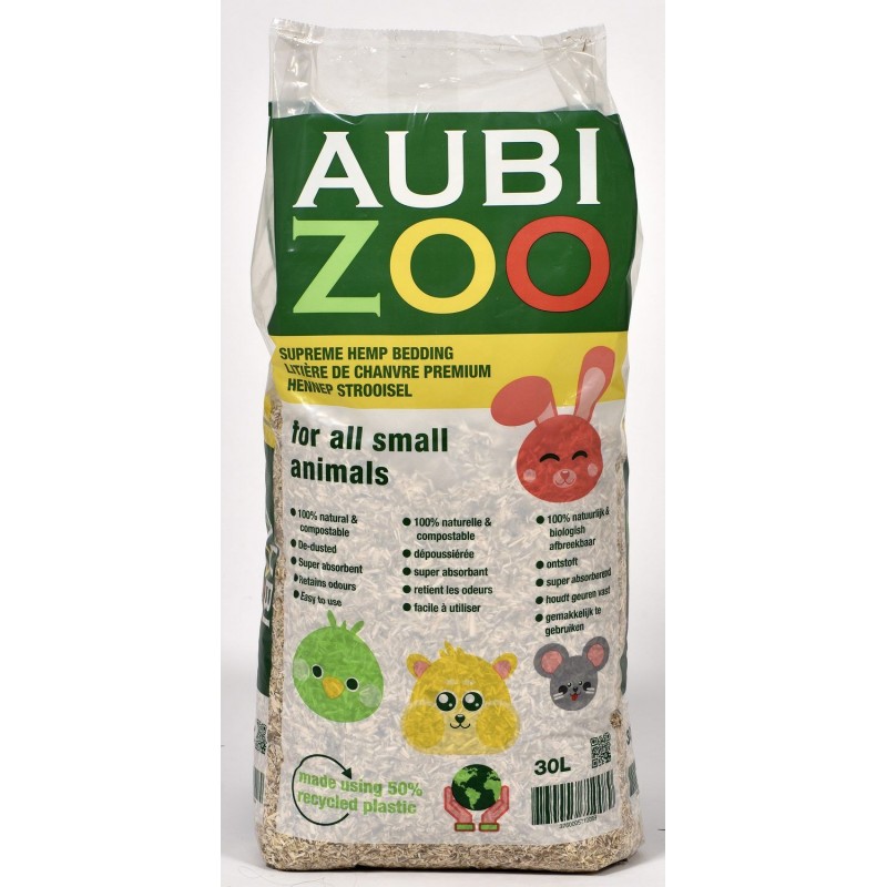 Paille de chanvre 30L - Aubi Zoo