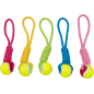 Kalanga Corde de tirage avec balle de tennis 35cm Kalanga Corde de tirage avec balle de tennis 35cm