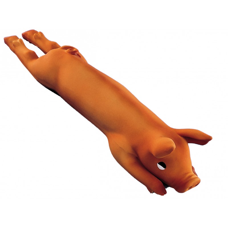 Jouet chien latex cochon 42cm - Vadigran