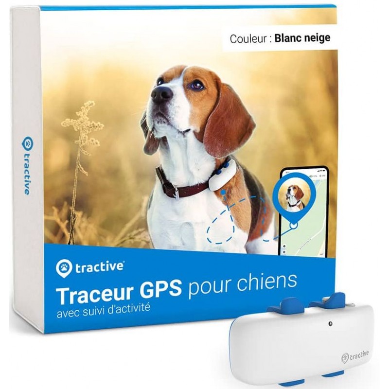 Collier GPS pour chiens Tractive GPS DOG 4 Blanc neige TRNJAWH Tractive 50,40 € Ornibird