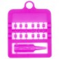 Bagues fendues E-Z par 12 pièces - Taille: 2.5 mm - Couleur: Rose Bagues fendues E-Z par 12 pièces - Taille: 2.5 mm - Couleur: Rose