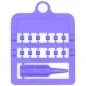 Bagues fendues E-Z par 12 pièces - Taille: 2.5 mm - Couleur: Violet Bagues fendues E-Z par 12 pièces - Taille: 2.5 mm - Couleur: Violet