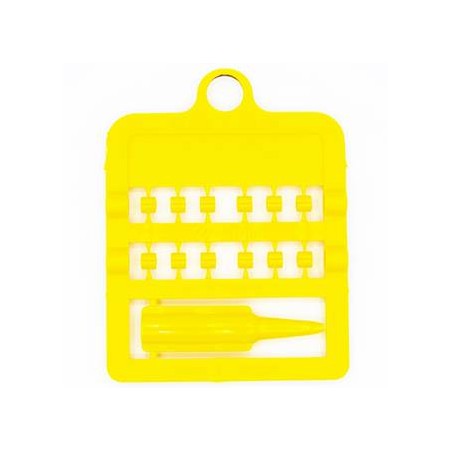 Bagues fendues E-Z par 12 pièces - Taille: 2.5 mm - Couleur: Jaune à 2,00 € - Rings 4 Wings - 850SR25-Yellow - 2,5 mm