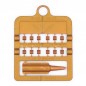Bagues fendues E-Z par 12 pièces - Taille: 4 mm - Couleur: Cuivre