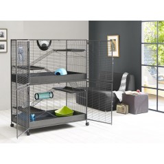 Suite Royal XL gris 115,5x67,5x155,5cm - Savic - 580,00 € - Savic - 3000000168226 - Ornibird SRL