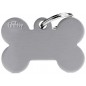 Médaille Basic Os Grand Aluminium gris