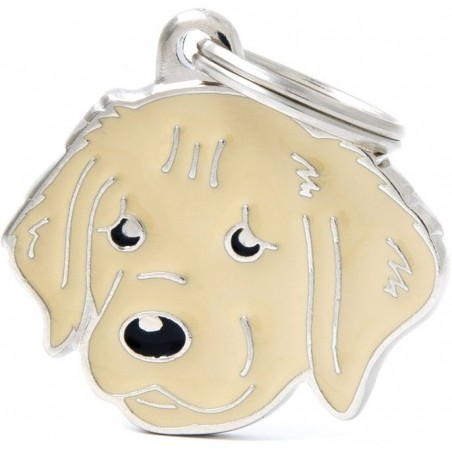 Médaille Golden Retriever à 18,90 € - My Family - MF30 - Médaille pour gravure