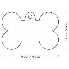 Médaille Basic Os Grand Rouge - 14,90 € - My Family - 8051938215716 - Ornibird SRL