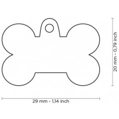 Médaille Basic Os Petit Bleu - 14,90 € - My Family - 8051938215747 - Ornibird SRL