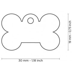 Médaille Basic Os Petit Aluminium Rose - 10,90 € - My Family - 8055960251599 - Ornibird SRL