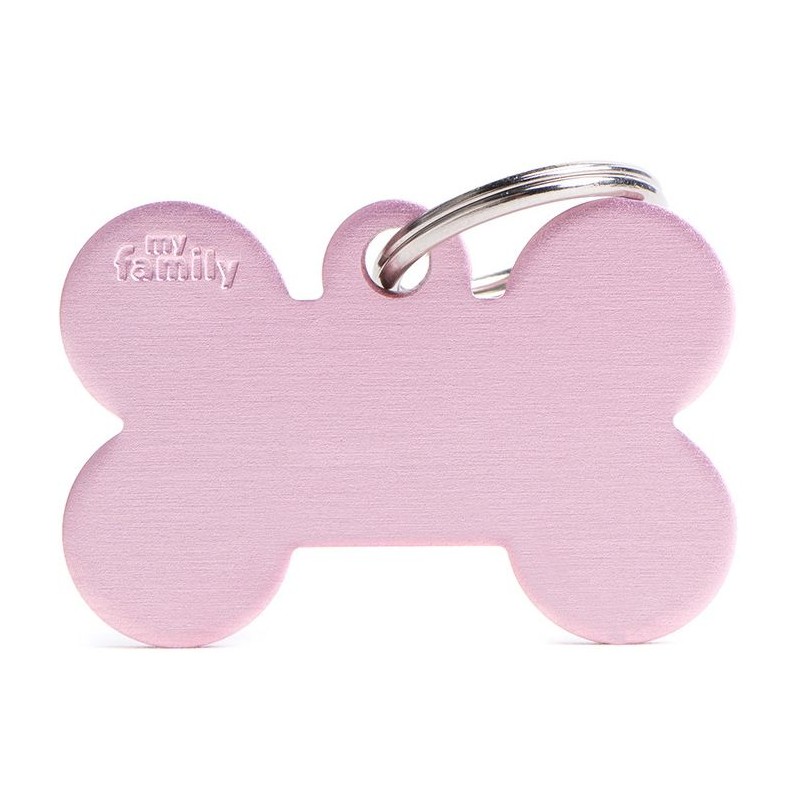 Médaille Basic Os Grand Aluminium Rose