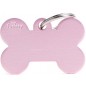 Médaille Basic Os Grand Aluminium Rose
