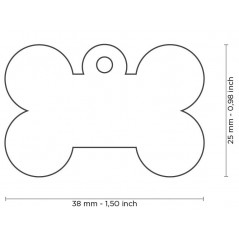 Médaille Basic Os Grand Aluminium Rose - 11,90 € - My Family - 8055960251643 - Ornibird SRL