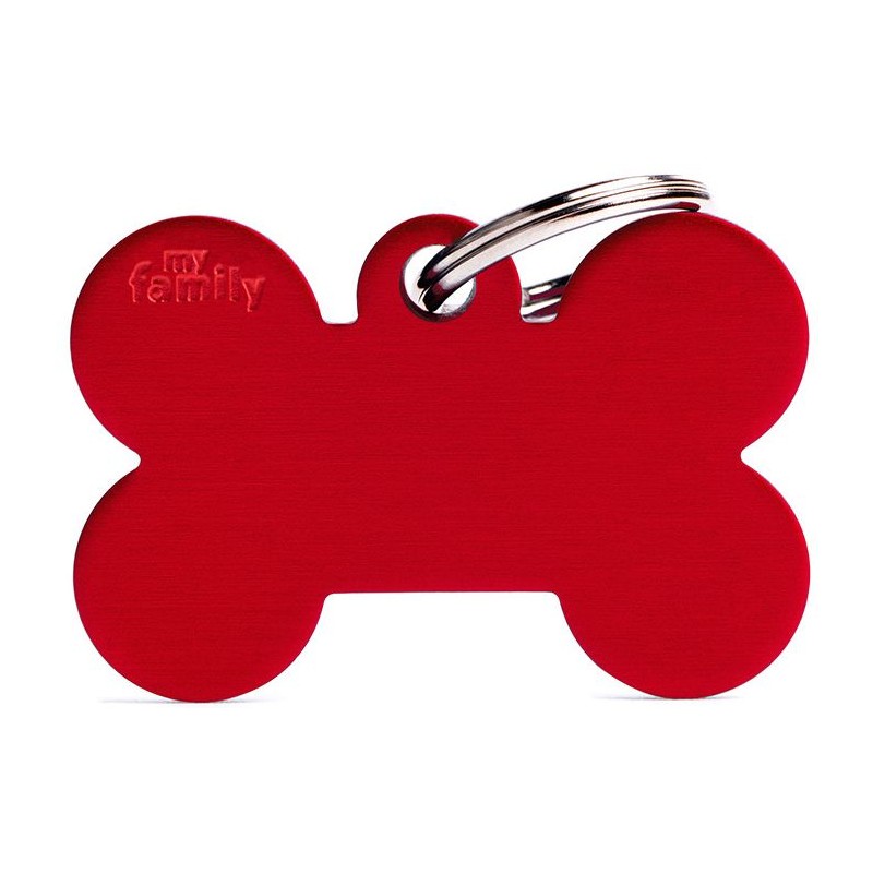 Médaille Basic Os Grand Aluminium Rouge