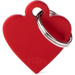 Médaille Basic Coeur Petit Aluminium Rouge MFB25 My Family 10,90 € Ornibird