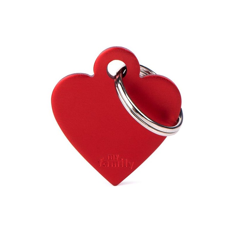 Médaille Basic Coeur Petit Aluminium Rouge MFB25 My Family 10,90 € Ornibird