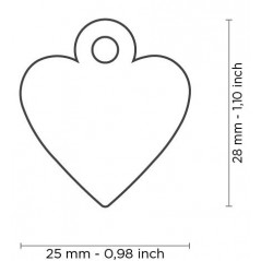 Médaille Basic Coeur Petit Aluminium Rose MFB24 My Family 10,90 € Ornibird