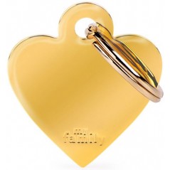 Médaille Basic Coeur Petit Laiton Doré MFB22 My Family 15,90 € Ornibird