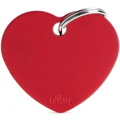 Médaille Basic Coeur Grand Aluminium Rouge MFB30 My Family 11,90 € Ornibird