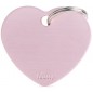 Médaille Basic Coeur Grand Aluminium Rose Médaille Basic Coeur Grand Aluminium Rose