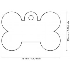 Médaille Basic Os Grand Aluminium Céleste - 11,90 € - My Family - 8055960258246 - Ornibird SRL