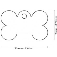 Médaille Basic Os Petit Aluminium Violet MFB51 My Family 10,90 € Ornibird