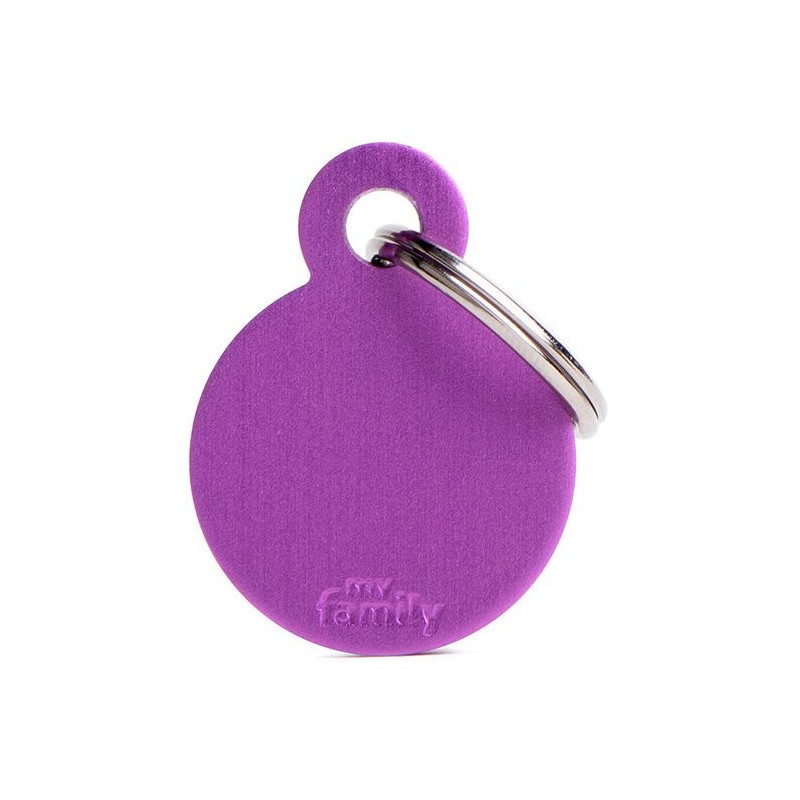 Médaille Basic Cercle Petit Aluminium Violet MFB56 My Family 10,90 € Ornibird