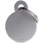 Médaille Basic Cercle Petit Aluminium Gris Médaille Basic Cercle Petit Aluminium Gris