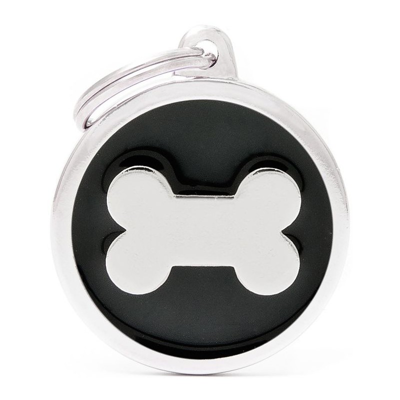 Médaille Classic Os Grand Rond Noir Médaille Classic Os Grand Rond Noir