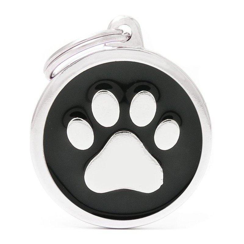 Médaille Classic Patte Grand Rond Noir CH17BLACKPAW My Family 16,90 € Ornibird