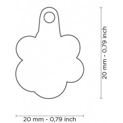 Médaille Shine Patte Petit Glitter Noir - 17,90 € - My Family - 8058773272072 - Ornibird SRL