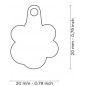Médaille Shine Patte Petit Glitter Gris Médaille Shine Patte Petit Glitter Gris