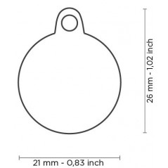Médaille Glam Os Cercle Noir Strass - 32,90 € - My Family - 8055960251483 - Ornibird SRL