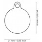 Médaille Glam Os Cercle Noir Strass Médaille Glam Os Cercle Noir Strass