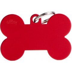 Médaille Basic Os XL Aluminium Rouge à 12,90 € - My Family - MFXL02 - Médaille pour gravure