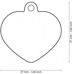Médaille Gomme Coeur Aluminium Rose/Rose - 16,90 € - My Family - 8058773274298 - Ornibird SRL