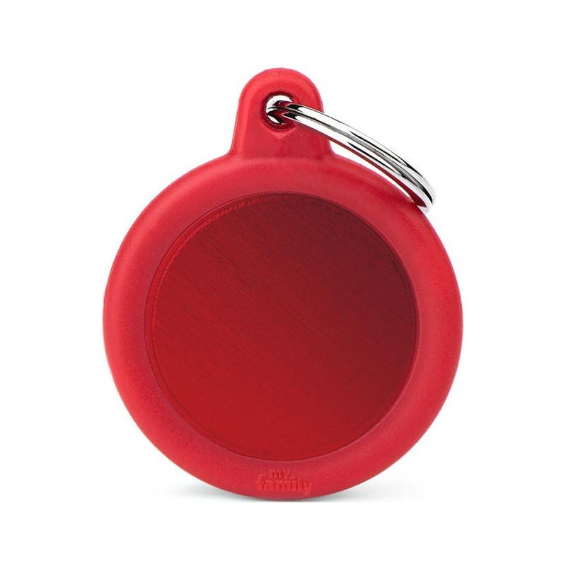 Médaille Gomme Cercle Aluminium Rouge/Rouge Médaille Gomme Cercle Aluminium Rouge/Rouge