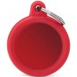 Médaille Gomme Cercle Aluminium Rouge/Rouge Médaille Gomme Cercle Aluminium Rouge/Rouge
