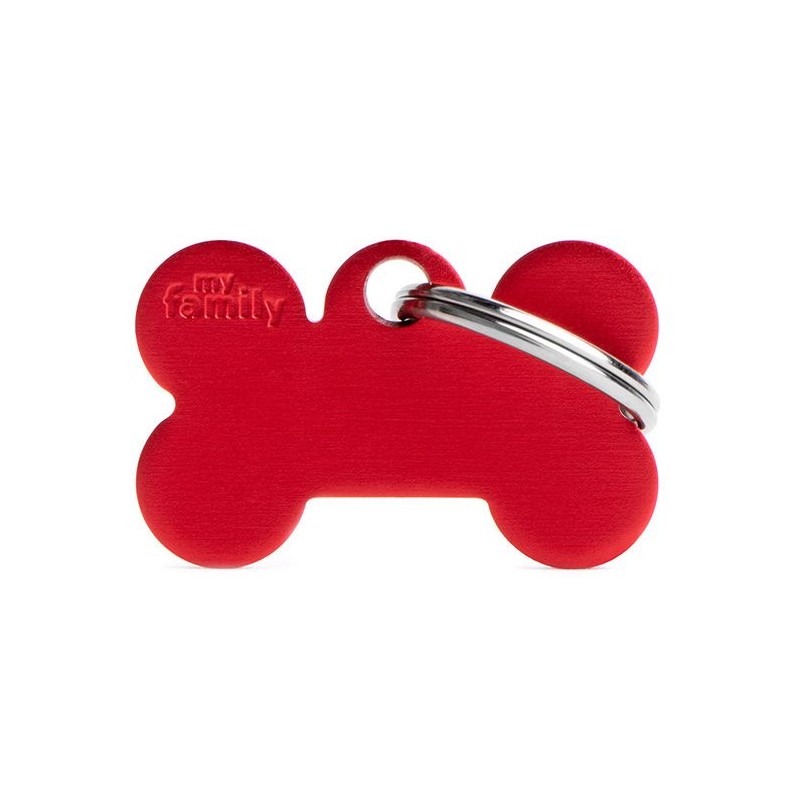 Médaille Basic Os Petit Aluminium Rouge