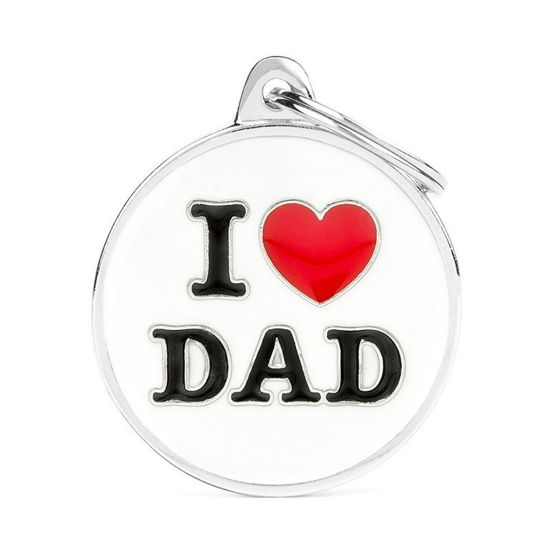 Médaille Cercle Grand " I Love Dad " Médaille Cercle Grand " I Love Dad "