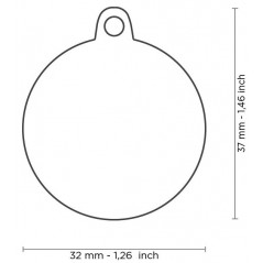 Médaille Cercle Grand " I Love Food " - 18,90 € - My Family - 8055960259540 - Ornibird SRL